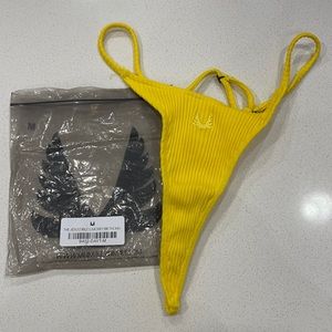 MINIMALE ANIMALE Adjustable G-Money Thong Daytona Rib Size S